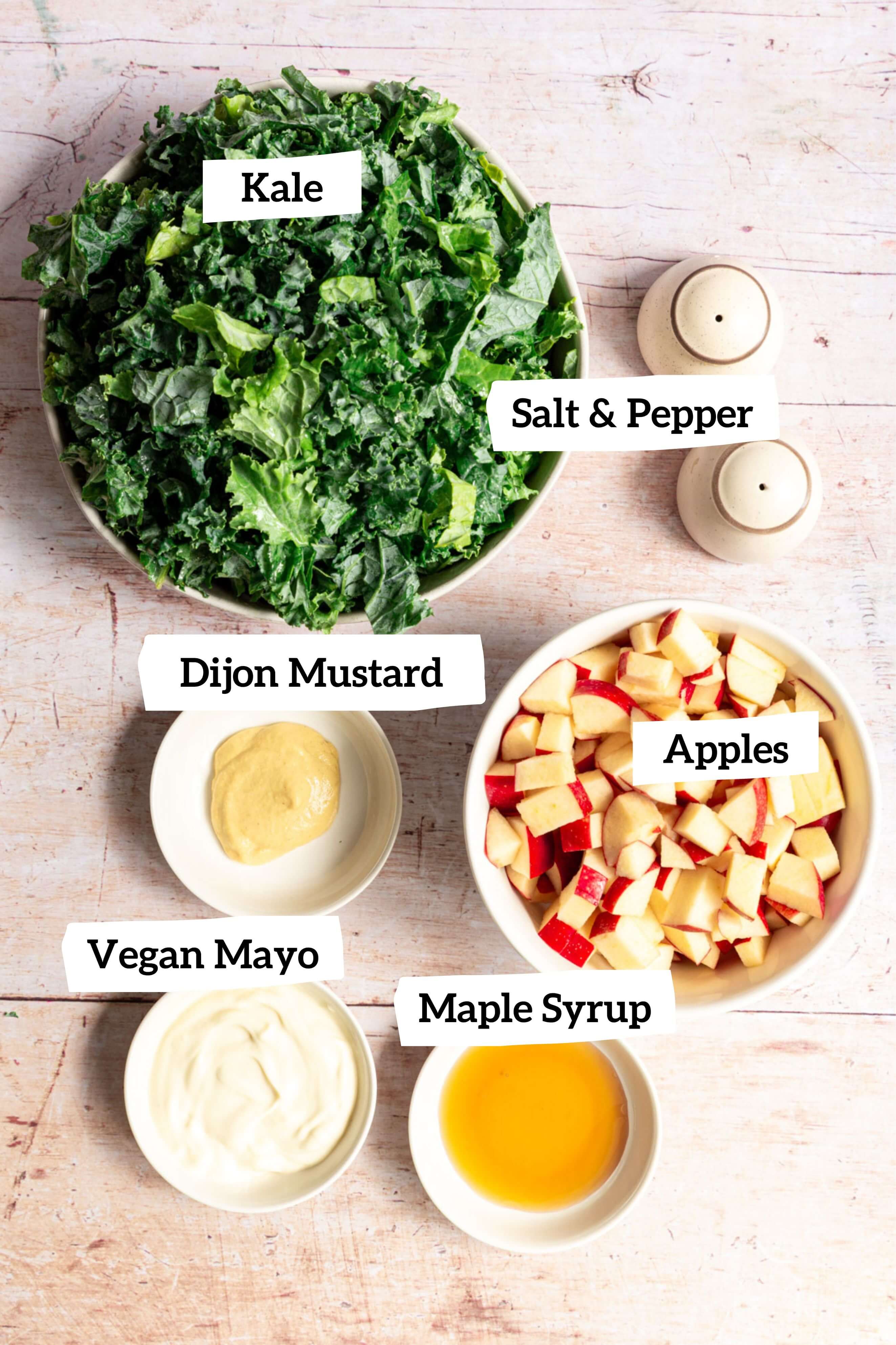 Vegan Kale Apple Slaw